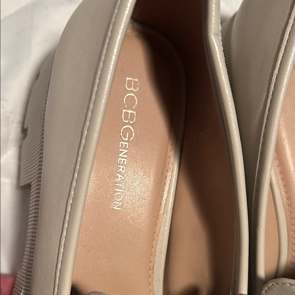 BCBGeneration Cream Chunky Loafers - Picture 3 of 5
